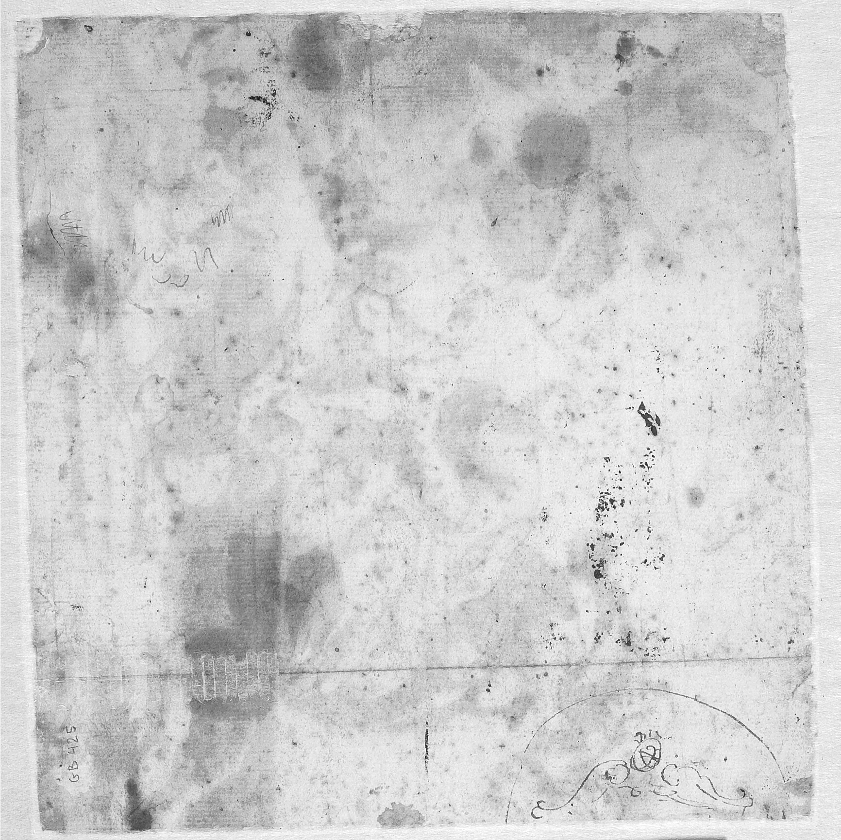 Fragment af en ornamental skitse